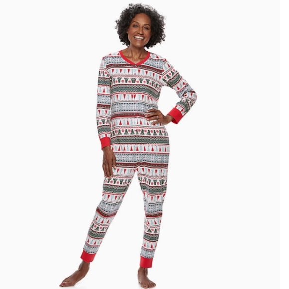 Jammies For Your Families One-Piece Pajama Holiday - Picture 2 of 8